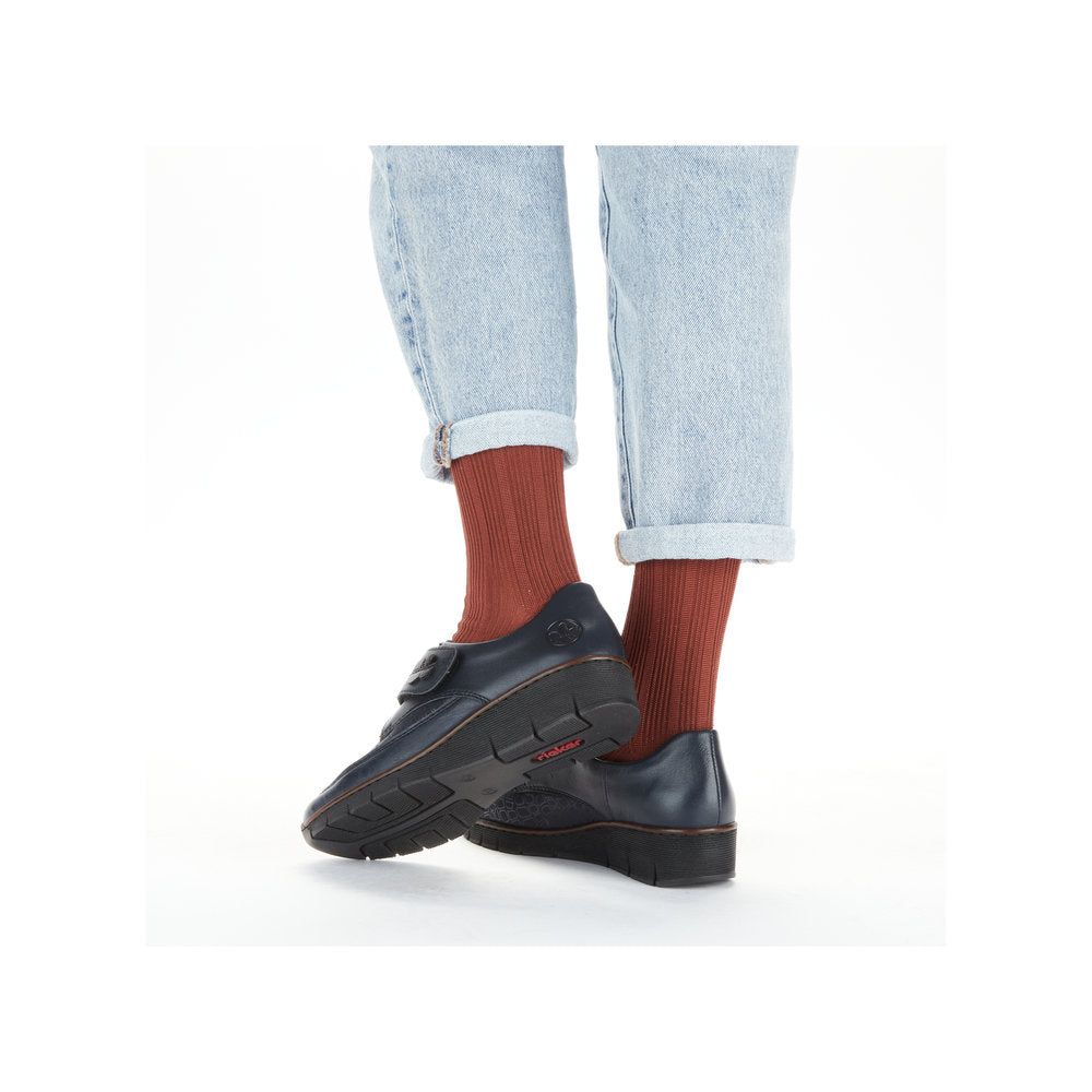 Rieker Ladies Wide Fit Velcro Shoe