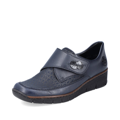 Rieker Ladies Wide Fit Velcro Shoe