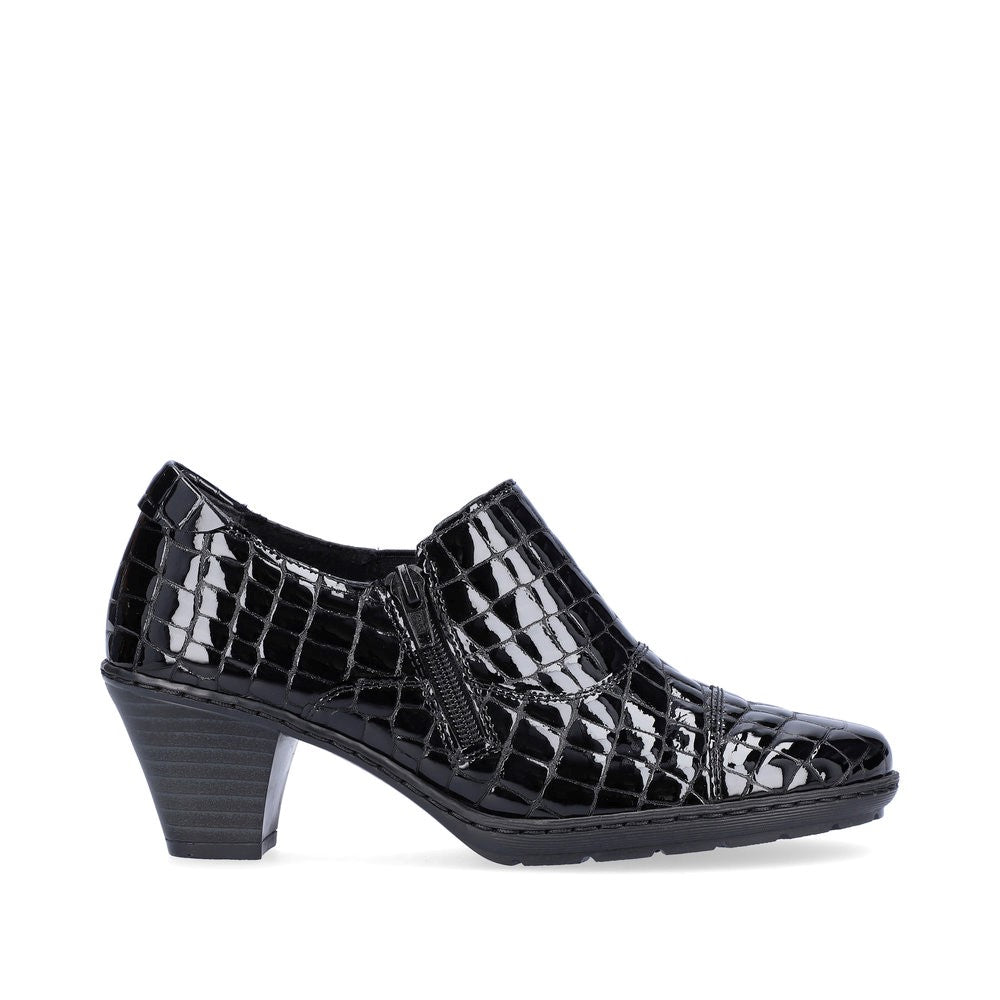 Rieker Ladies Croco Leather Shoe Boot