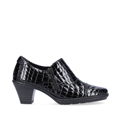 Rieker Ladies Croco Leather Shoe Boot