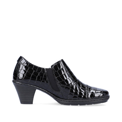 Rieker Ladies Croco Leather Shoe Boot