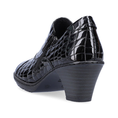Rieker Ladies Croco Leather Shoe Boot
