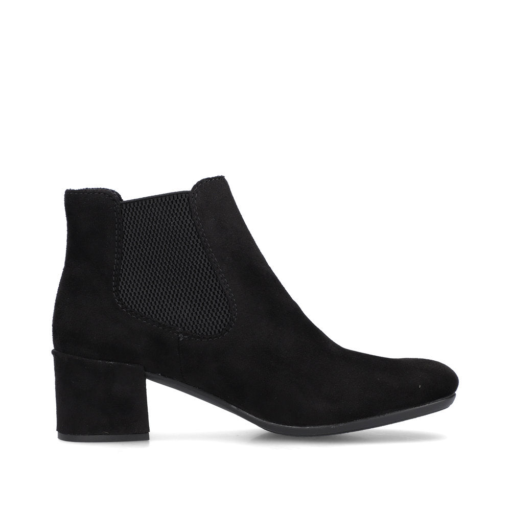 Rieker Ladies Block Heel Microfibre Ankle Boot