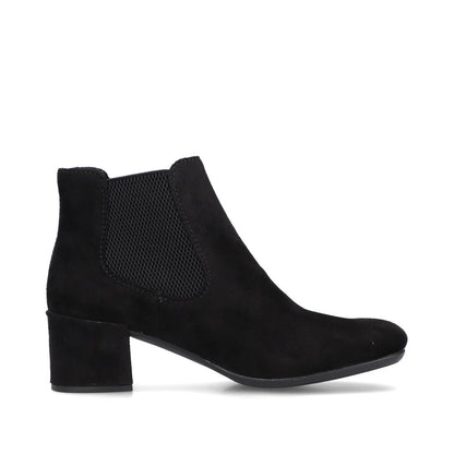 Rieker Ladies Block Heel Microfibre Ankle Boot