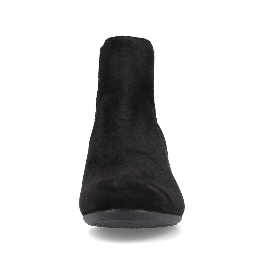 Rieker Ladies Block Heel Microfibre Ankle Boot