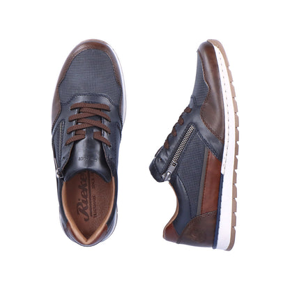Rieker Men's Zip Sided Lace Up Sneaker