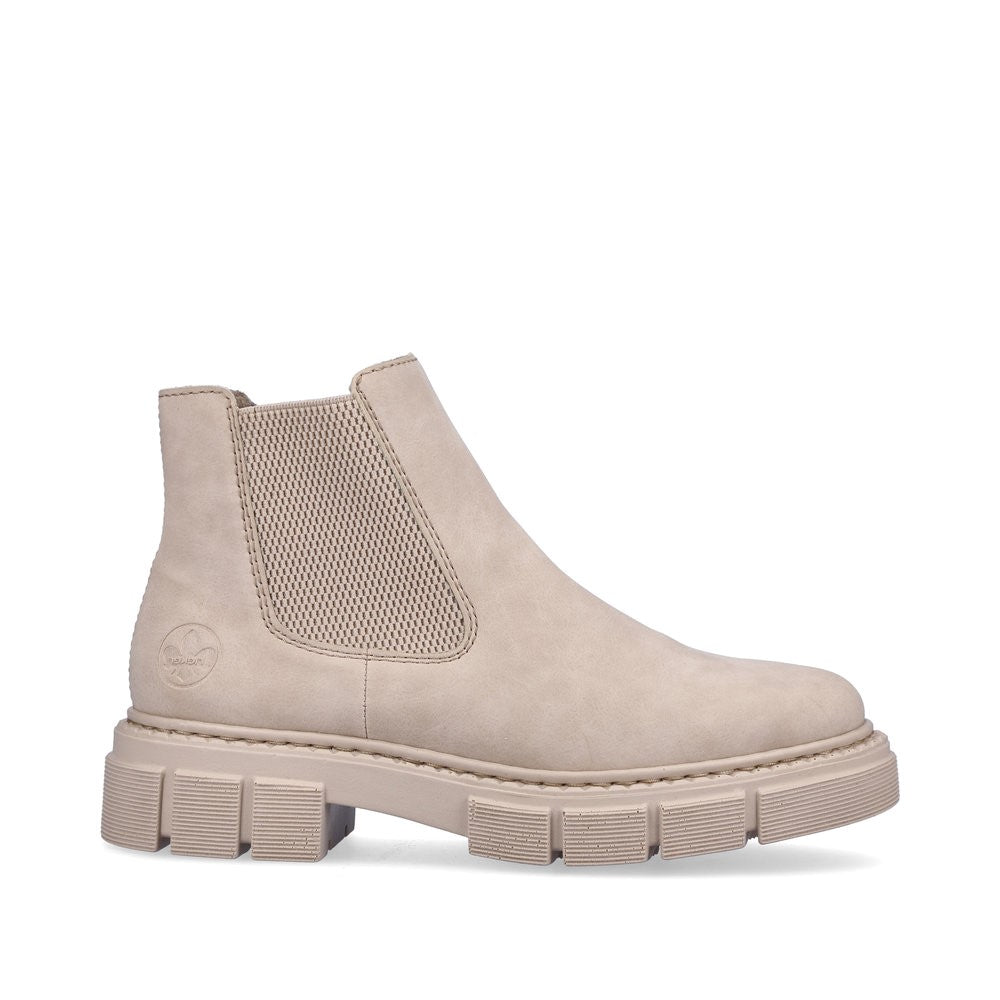 Rieker Ladies Chunky Sole Elastic Sided Ankle Boot