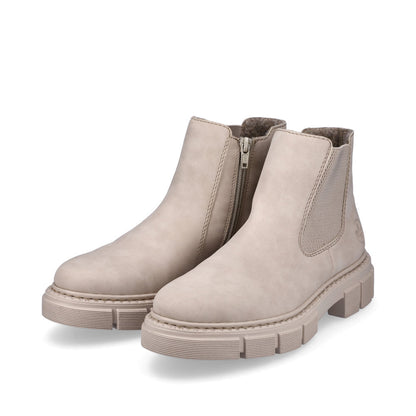 Rieker Ladies Chunky Sole Elastic Sided Ankle Boot