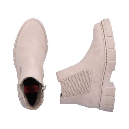 Rieker Ladies Chunky Sole Elastic Sided Ankle Boot