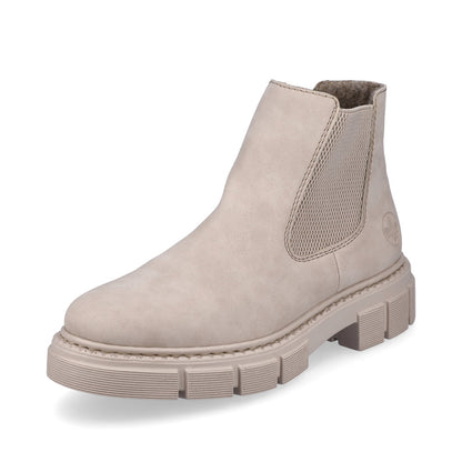 Rieker Ladies Chunky Sole Elastic Sided Ankle Boot
