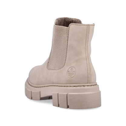Rieker Ladies Chunky Sole Elastic Sided Ankle Boot