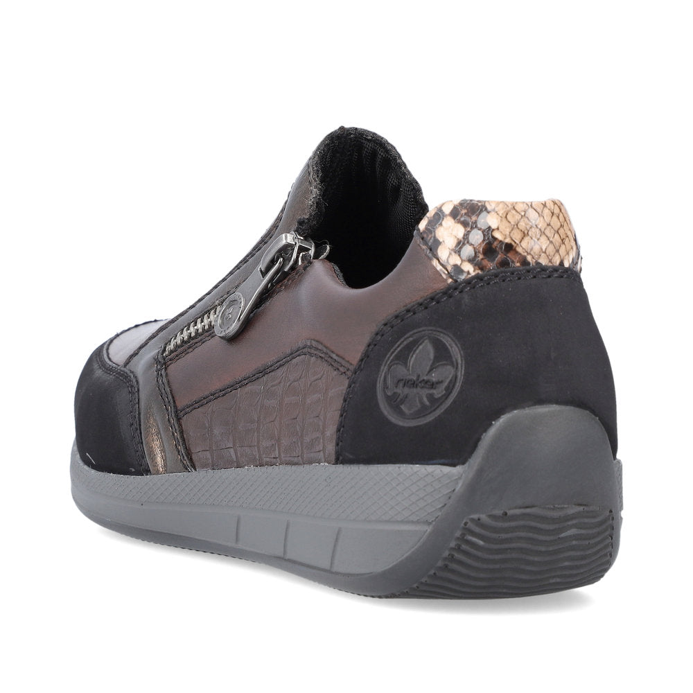 Rieker Ladies Zip Sided Shoe