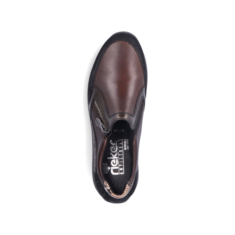 Rieker Ladies Zip Sided Shoe