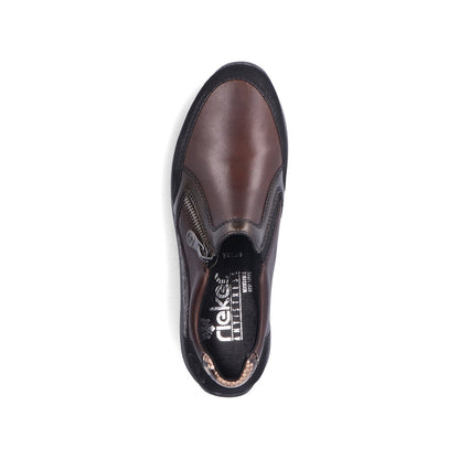 Rieker Ladies Zip Sided Shoe