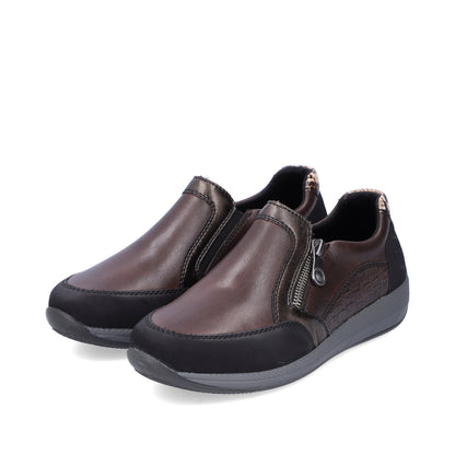 Rieker Ladies Zip Sided Shoe