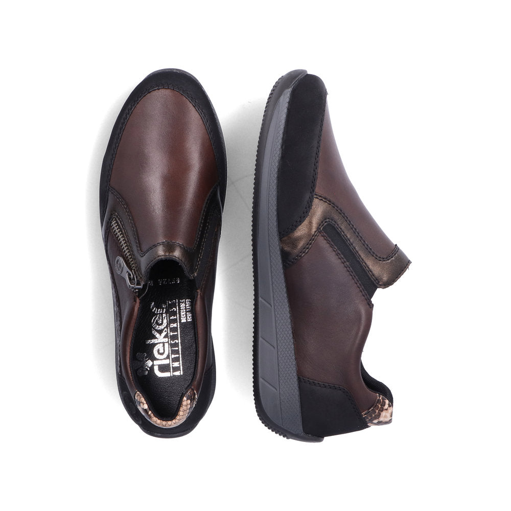 Rieker Ladies Zip Sided Shoe
