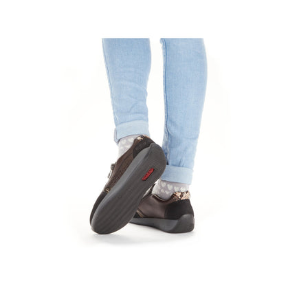 Rieker Ladies Zip Sided Shoe