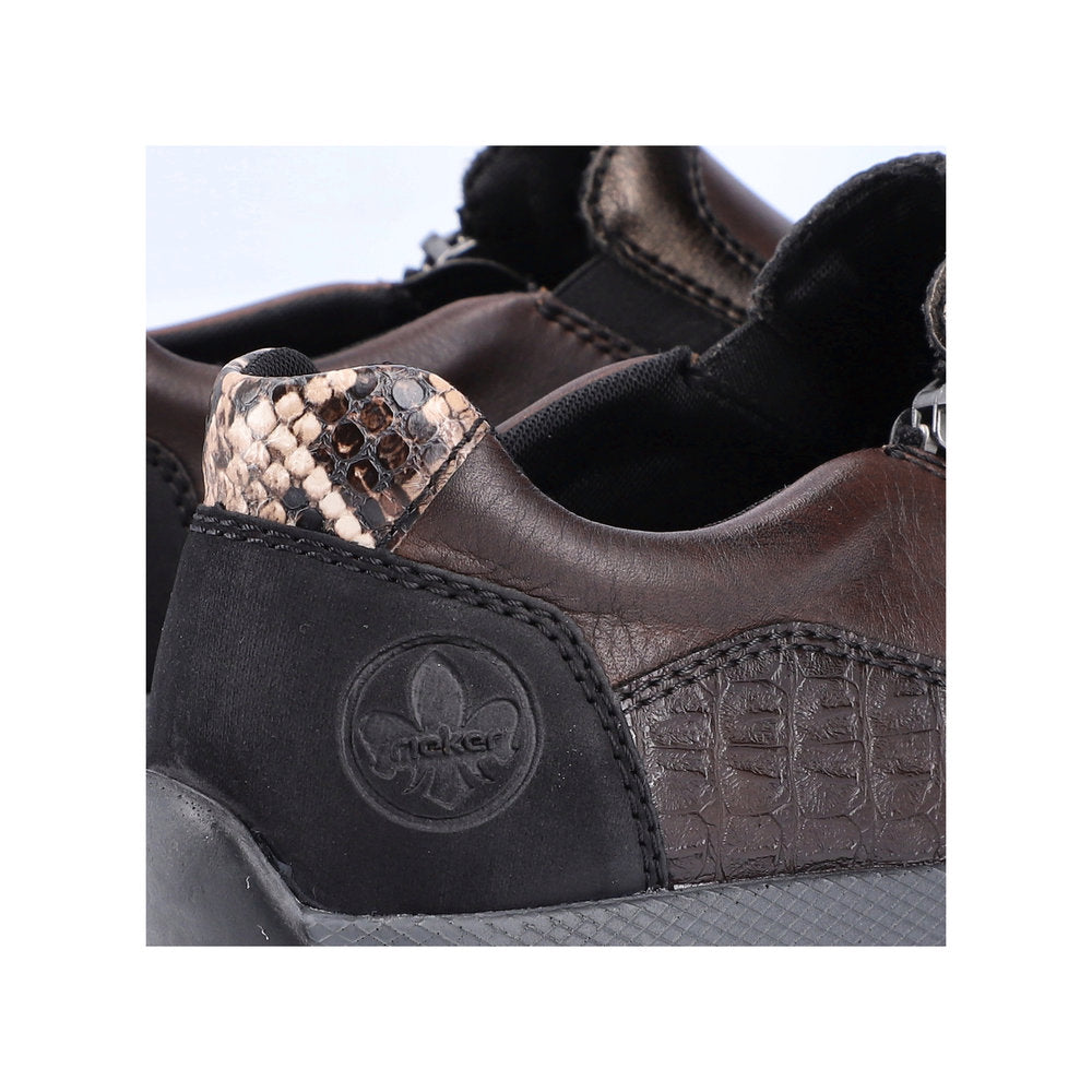 Rieker Ladies Zip Sided Shoe