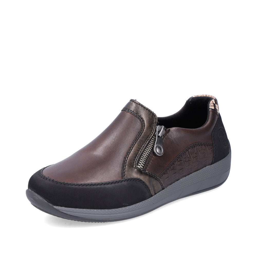 Rieker Ladies Zip Sided Shoe