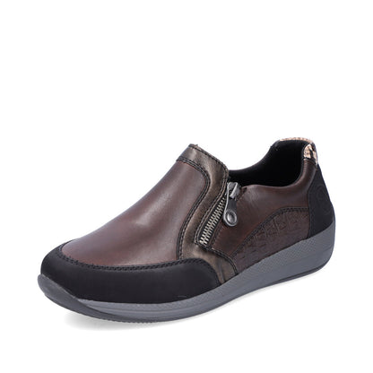 Rieker Ladies Zip Sided Shoe