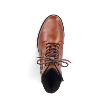 Rieker Ladies Lace Up Low Heel Ankle Boot