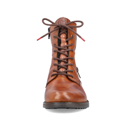 Rieker Ladies Lace Up Low Heel Ankle Boot