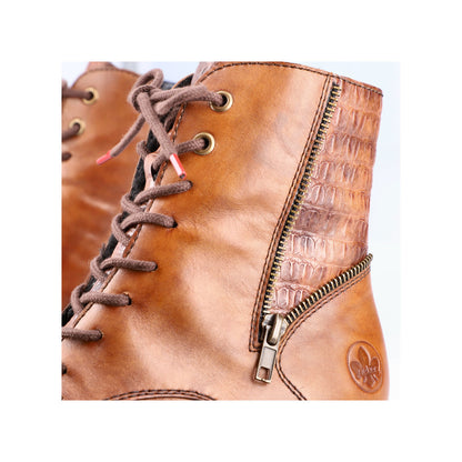 Rieker Ladies Lace Up Low Heel Ankle Boot