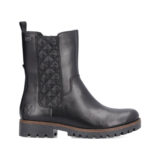 Rieker ladies Tex lined Chunky sole ankle Boot