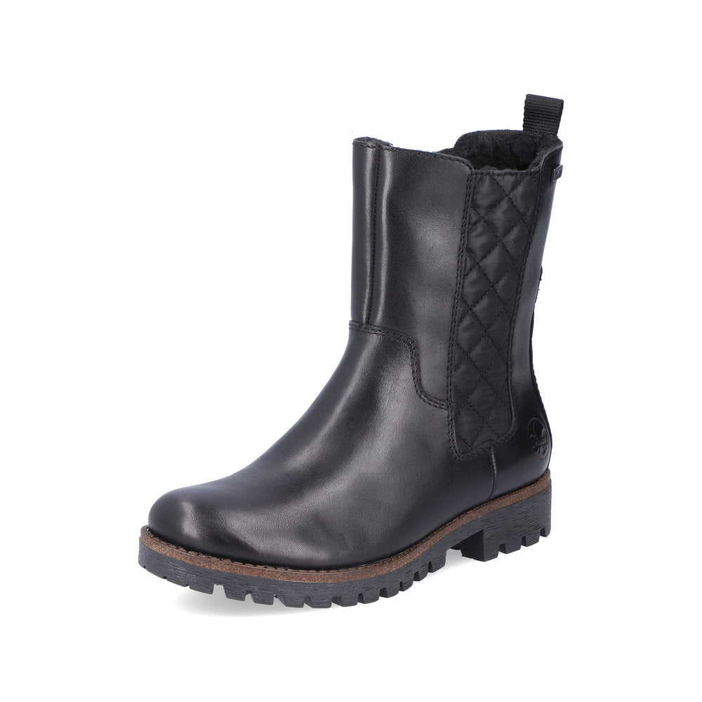 Rieker ladies Tex lined Chunky sole ankle Boot