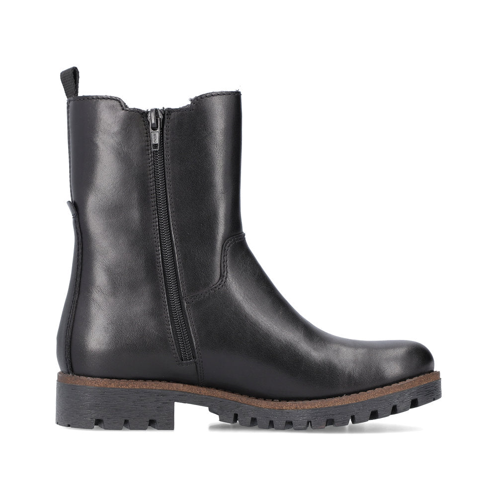 Rieker ladies Tex lined Chunky sole ankle Boot
