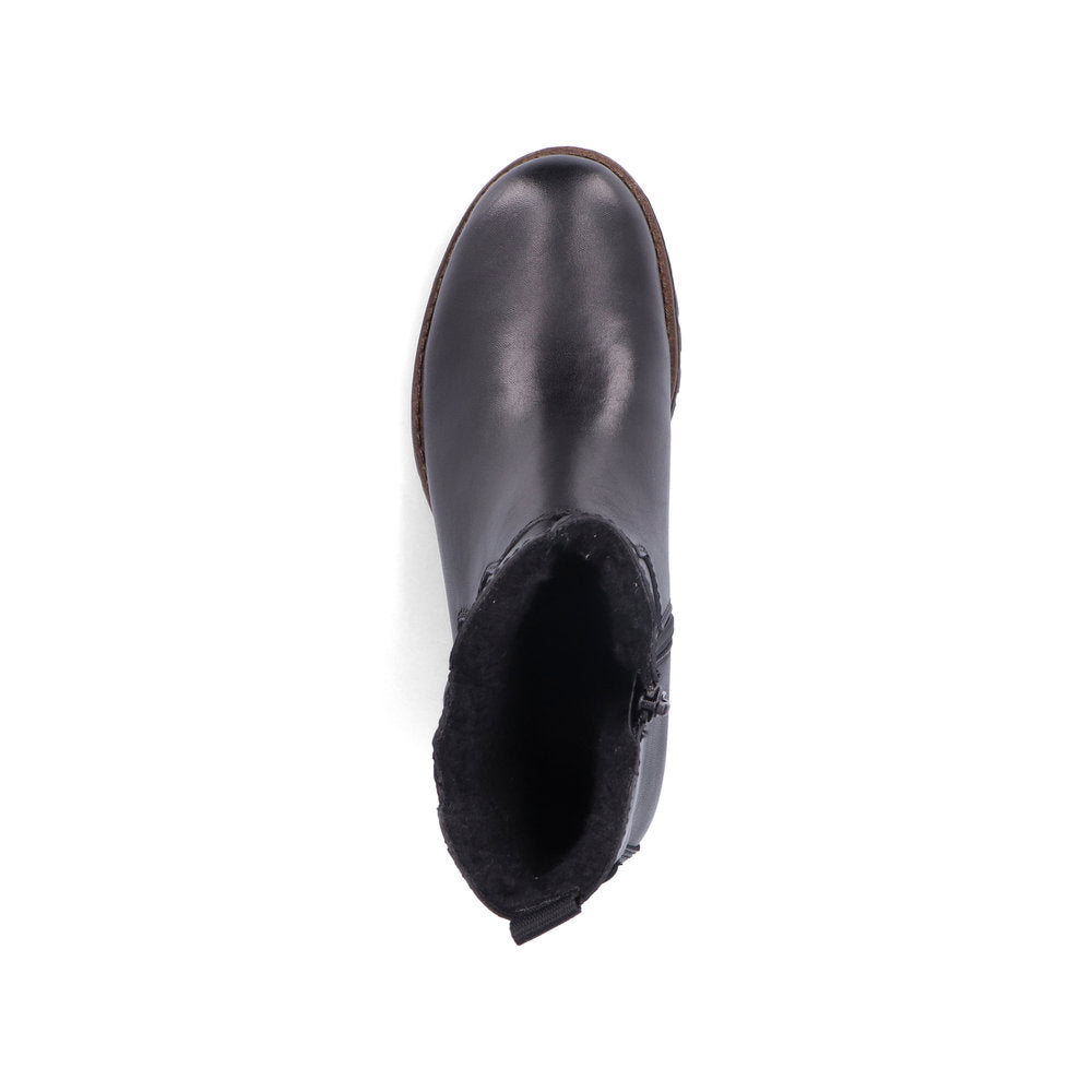 Rieker ladies Tex lined Chunky sole ankle Boot
