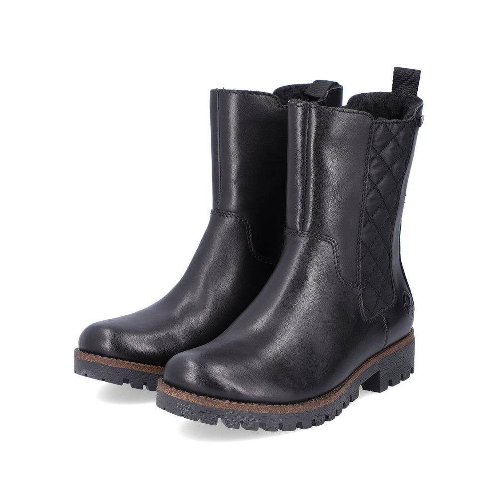 Rieker ladies Tex lined Chunky sole ankle Boot