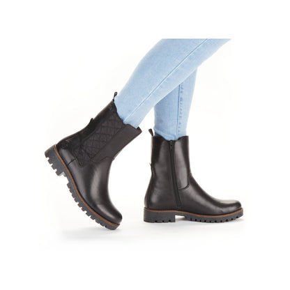 Rieker ladies Tex lined Chunky sole ankle Boot