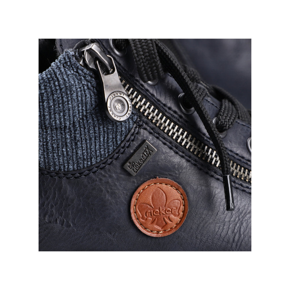 Rieker Ladies Knitted Cuff lace Up ankle Boot