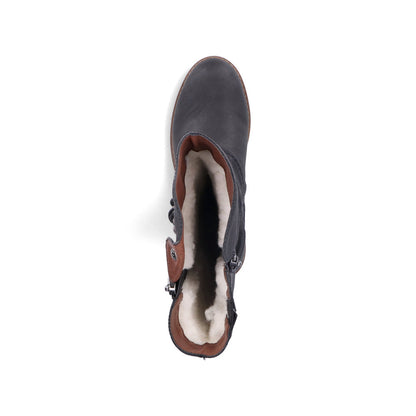 Rieker Ladies Zip Sided Long Boot
