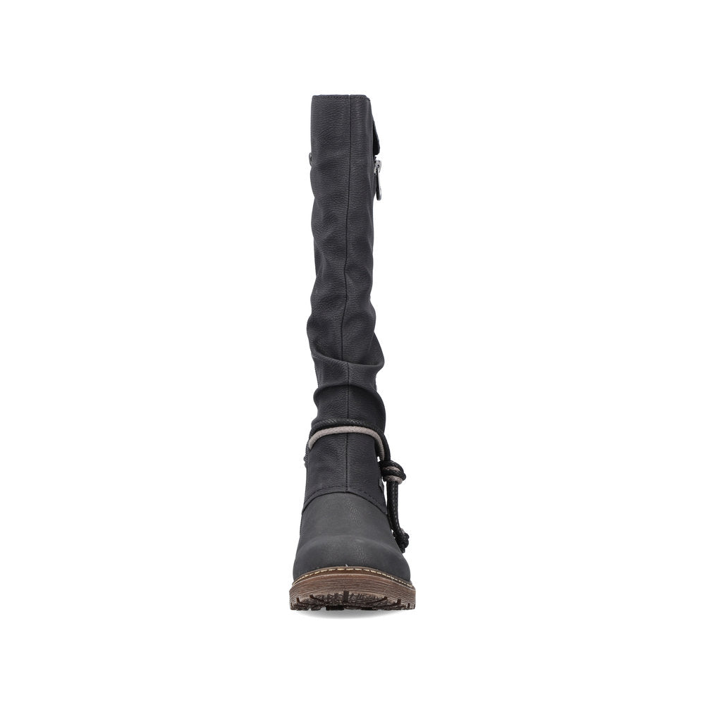Rieker Ladies Zip Sided Long Boot
