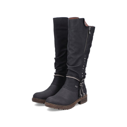 Rieker Ladies Zip Sided Long Boot