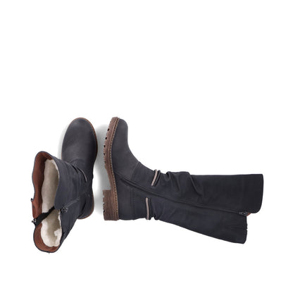 Rieker Ladies Zip Sided Long Boot