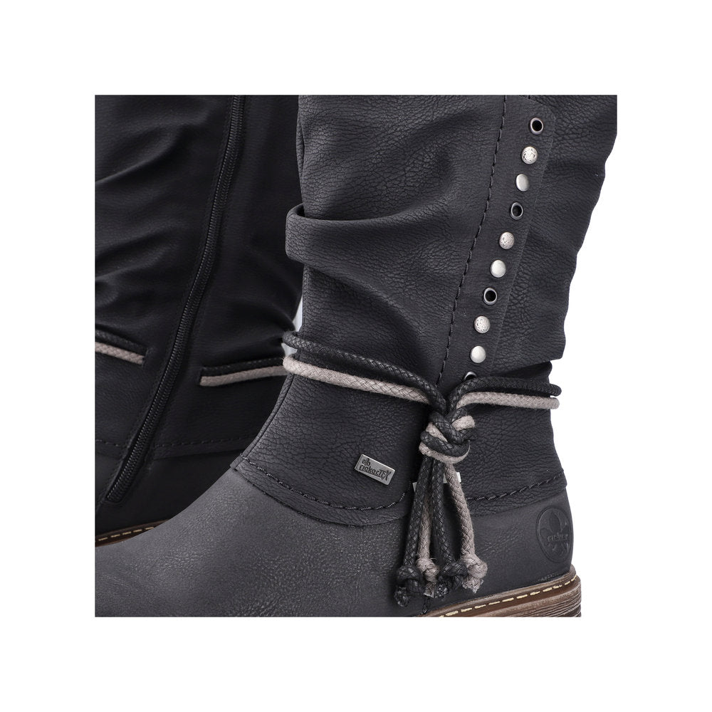 Rieker Ladies Zip Sided Long Boot