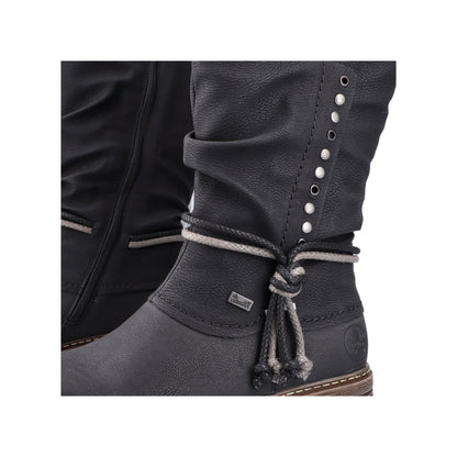 Rieker Ladies Zip Sided Long Boot