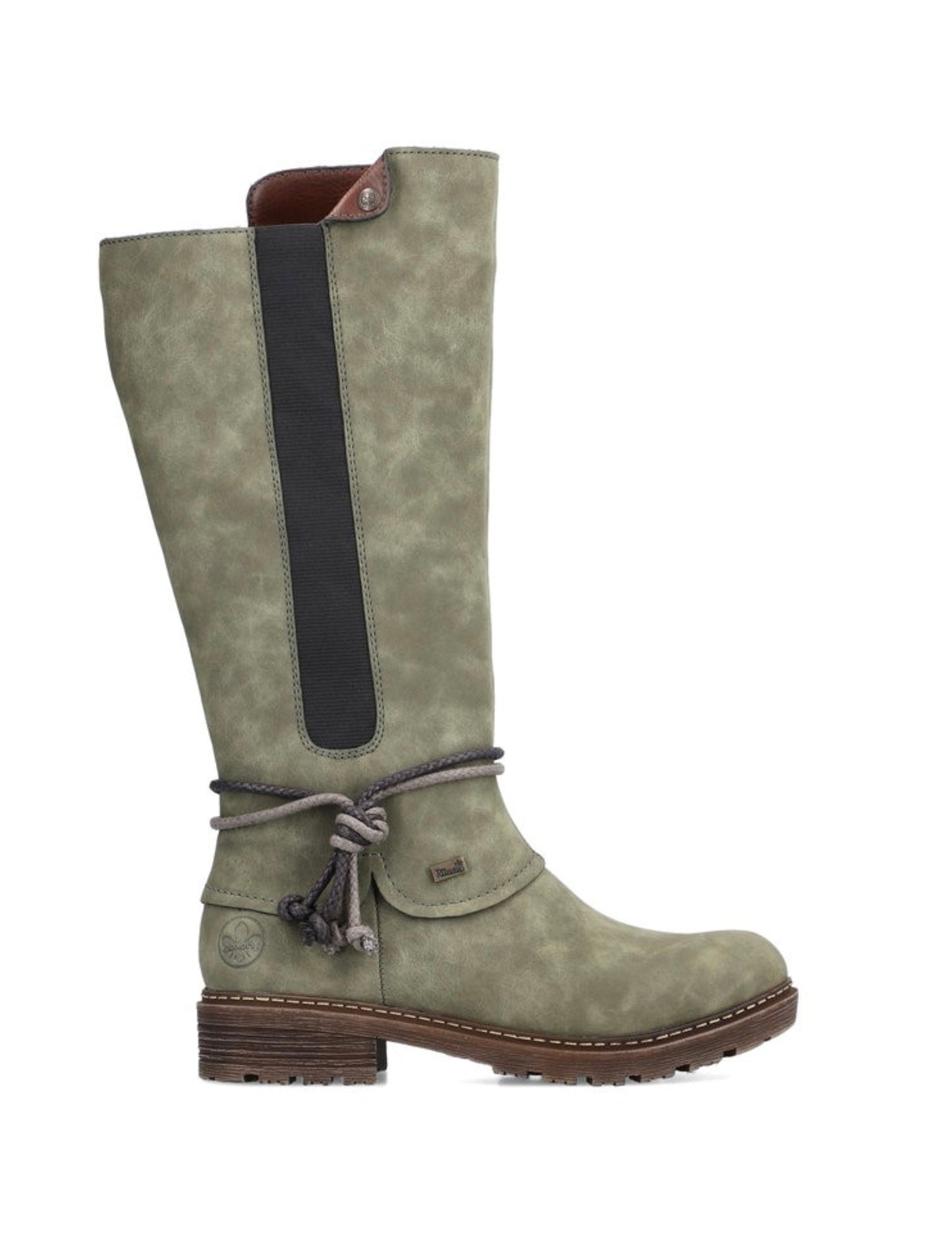 Rieker Ladies Mid Calf Tex Lined Zip Boot