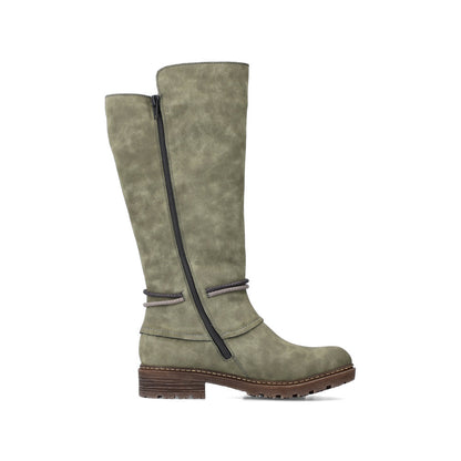 Rieker Ladies Mid Calf Tex Lined Zip Boot