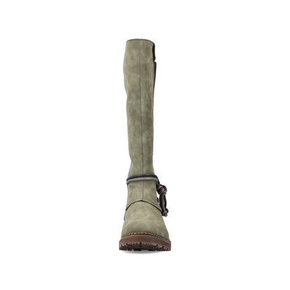 Rieker Ladies Mid Calf Tex Lined Zip Boot