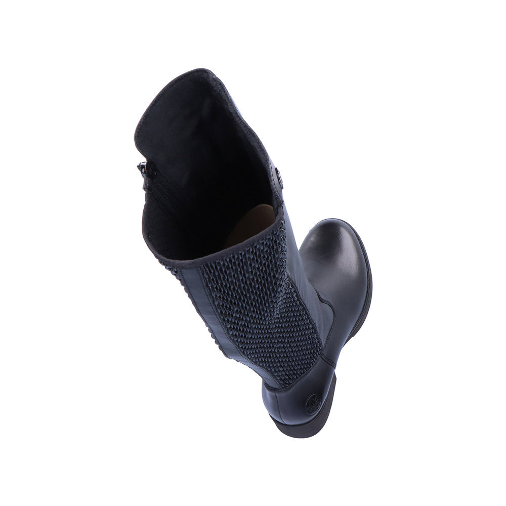 Rieker Ladies Knee High Zip Sided Boot