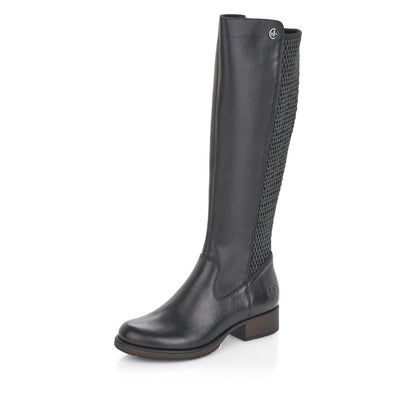 Rieker Ladies Knee High Zip Sided Boot