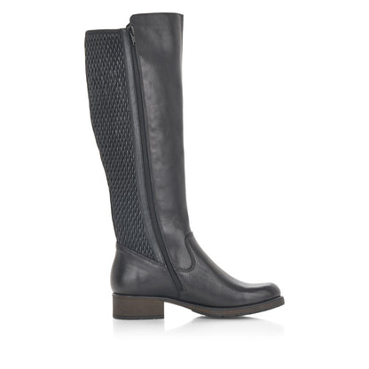 Rieker Ladies Knee High Zip Sided Boot