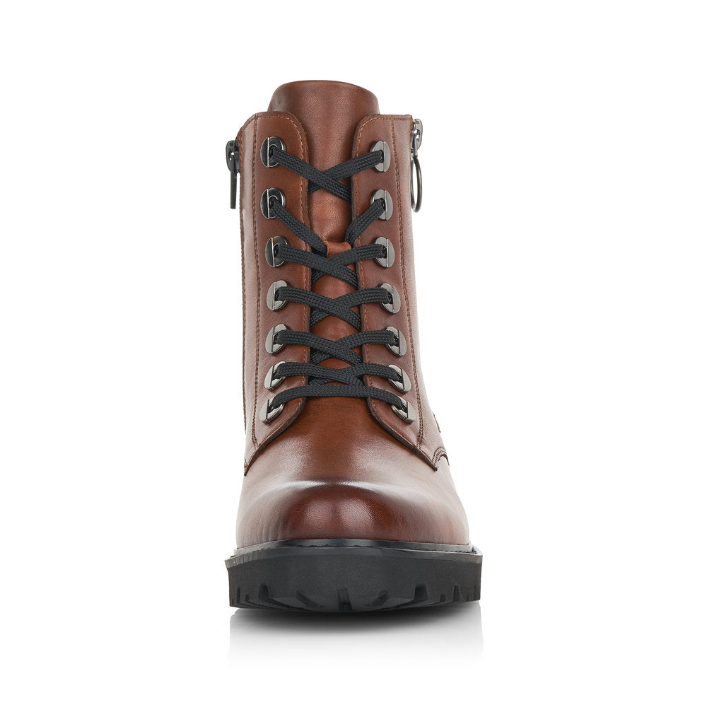 Remonte Ladies Chunky Sole Lace Up Ankle Boot
