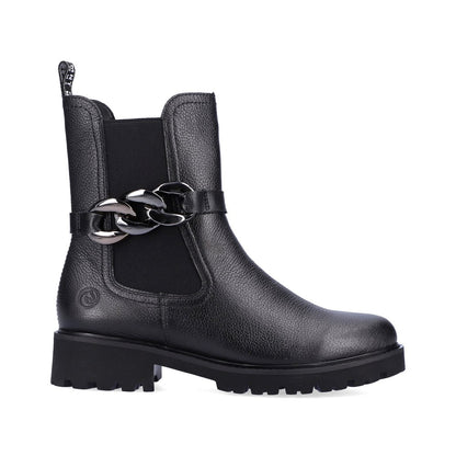 Remonte Ladies Chain Trim Ankle Boot