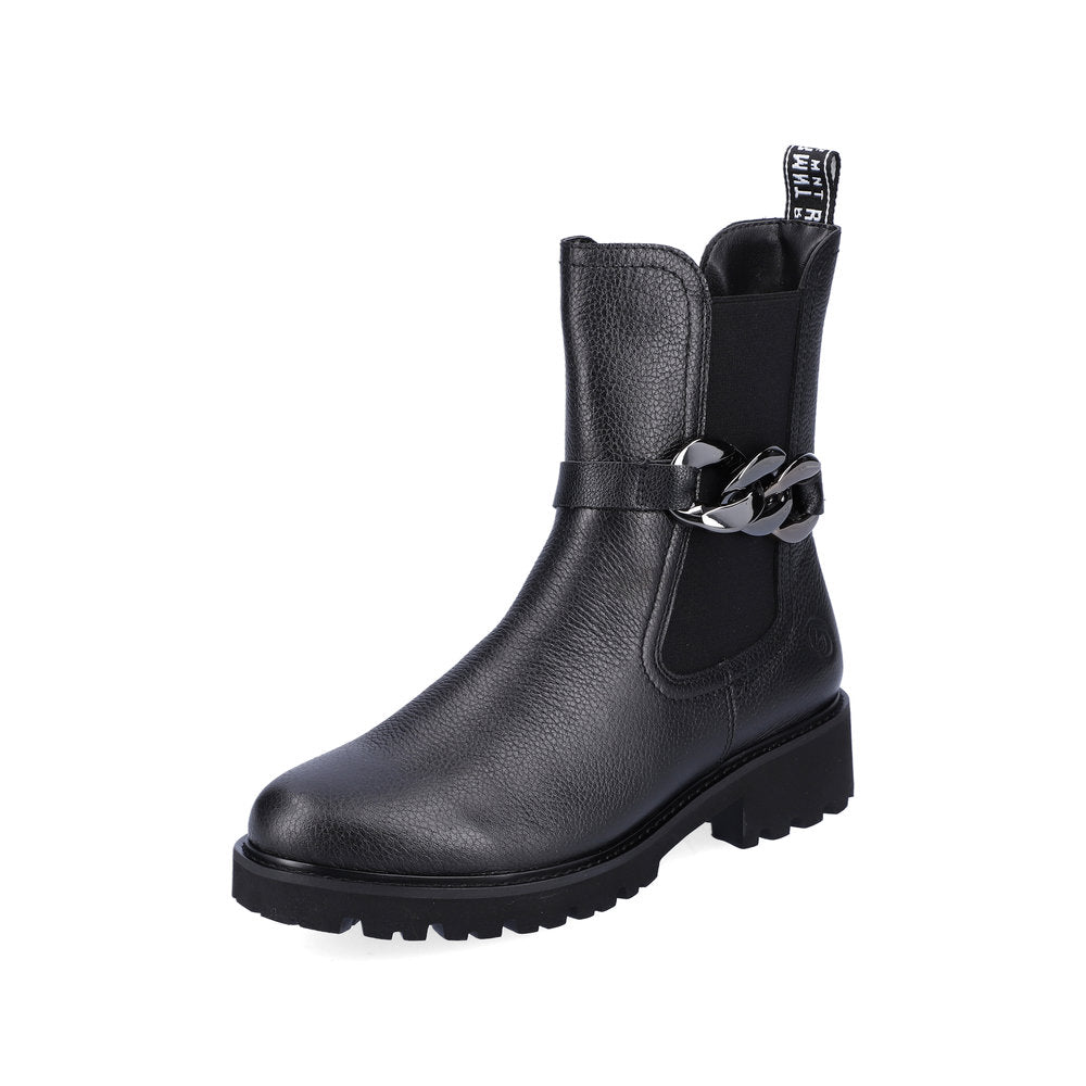 Remonte Ladies Chain Trim Ankle Boot