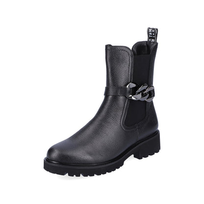 Remonte Ladies Chain Trim Ankle Boot